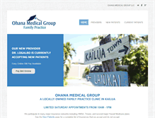 Tablet Screenshot of ohanamedicalgroup.com